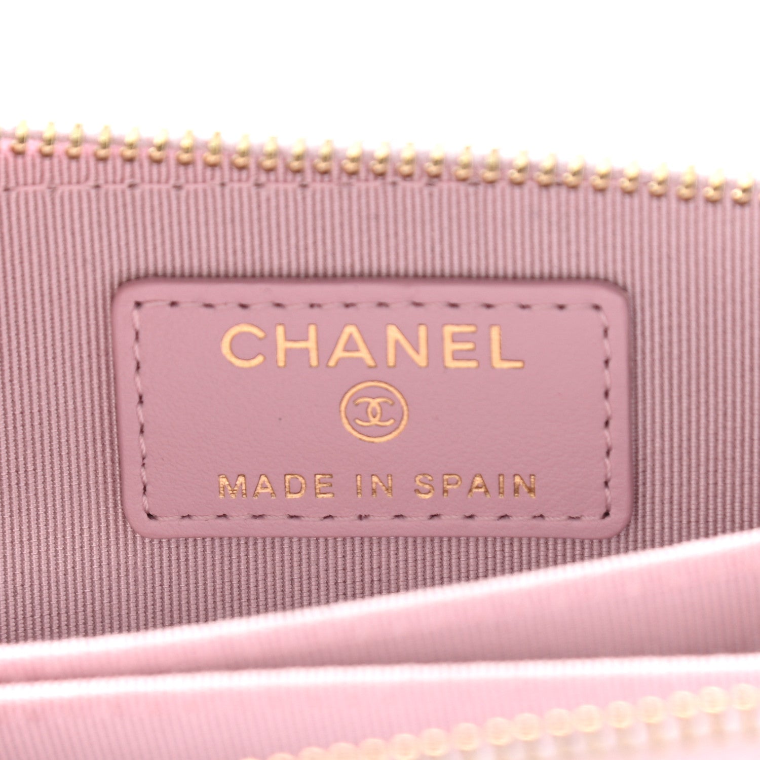 Chanel Caviar Quilted Zip Coin Purse Light Pink 6 of 9