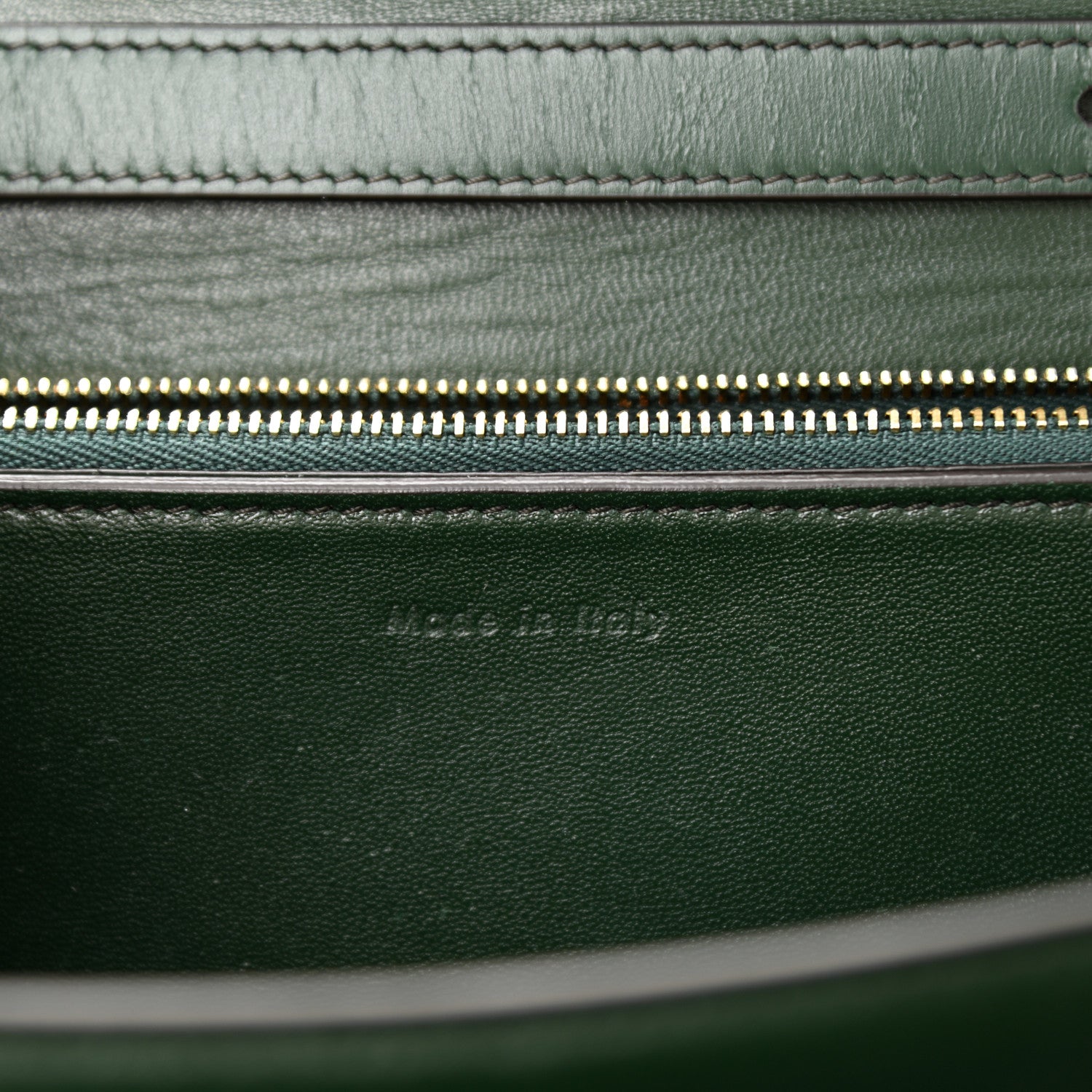 Celine Box Calfskin Medium Classic Box Flap Bag Dark Green 6 of 9