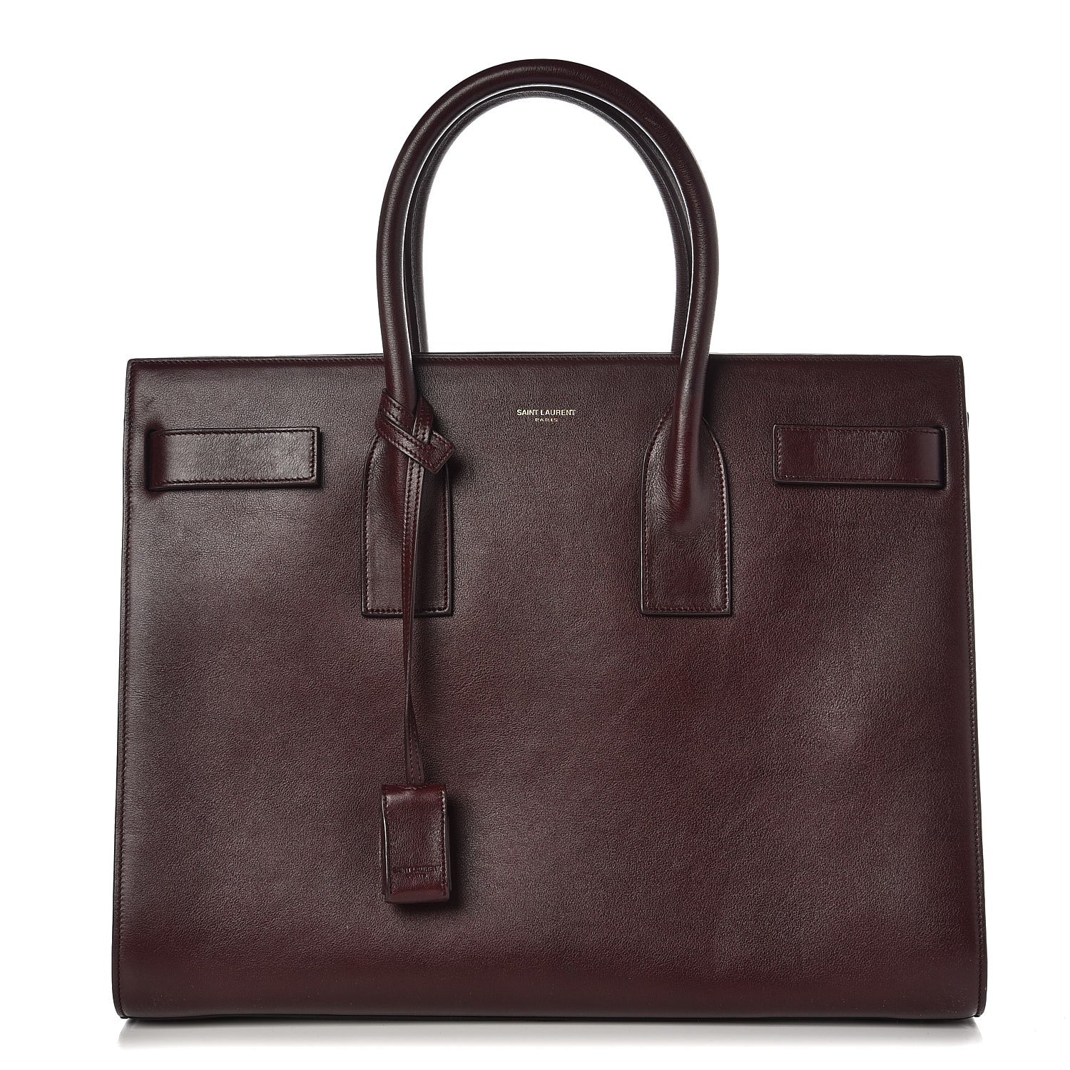 Saint Laurent Calfskin Large Sac De Jour Carryall Amarena 1 of 8
