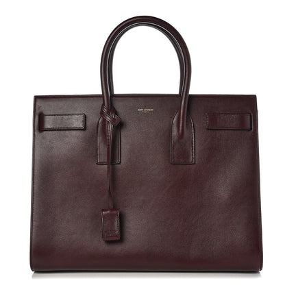 Saint Laurent Calfskin Large Sac De Jour Carryall Amarena 1 of 8