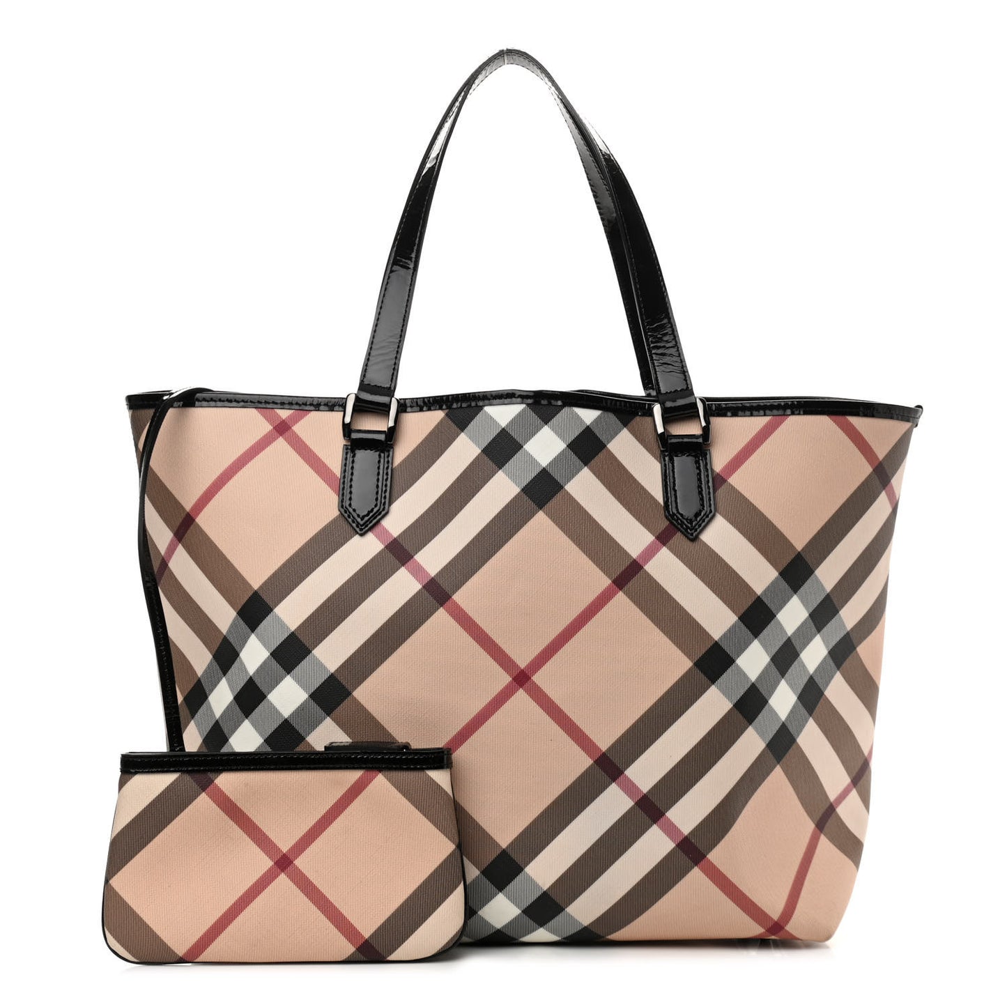 Supernova Check Large Nickie Tote Black
