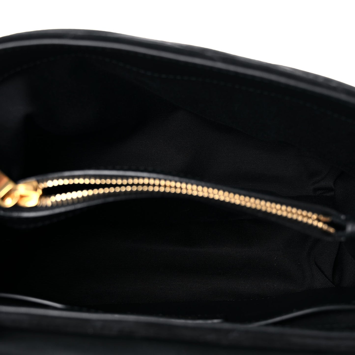 Suede Calfskin Y Quilted Monogram Small Loulou Chain Satchel Black