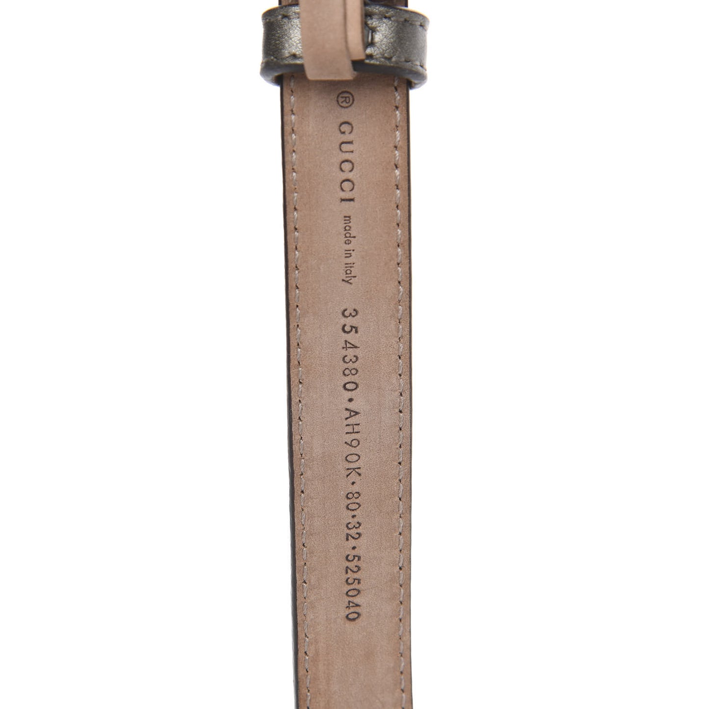 Calfskin Crystal Interlocking G Belt 80 32 Sasso