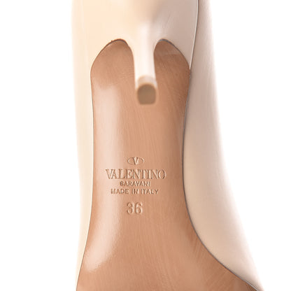 Valentino Garavani Calfskin Vlogo Signature 80mm Pumps 36 Beige 6 of 7