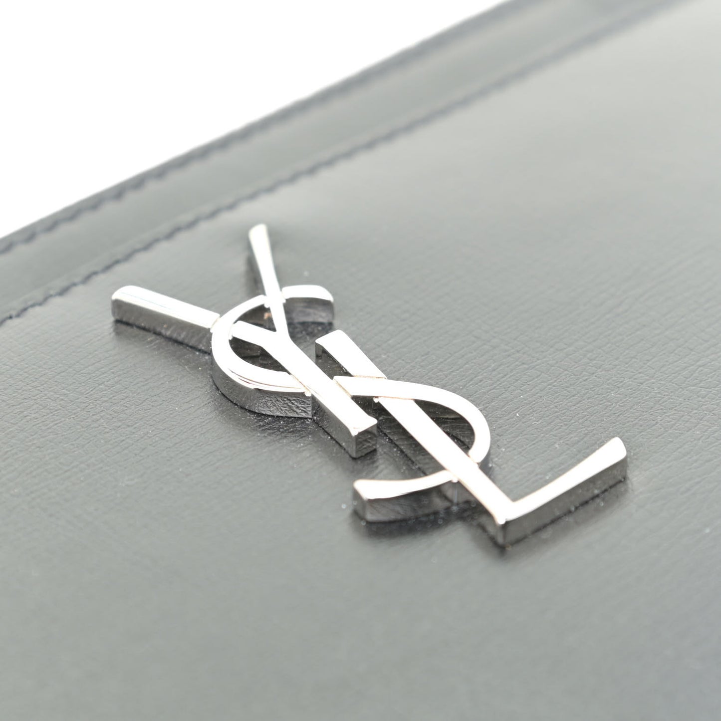 Smooth Calfskin Monogram Bill Pouch Black