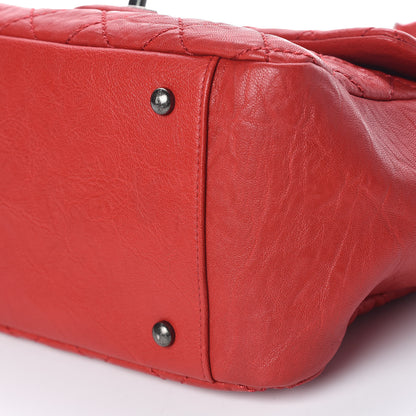 Chanel Calfskin Quilted Front Pocket Tote Red 10 of 10