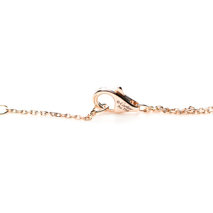 Cartier 18K Pink Yellow White Gold Trinity Double Chain Pendant Necklace 4 of 6