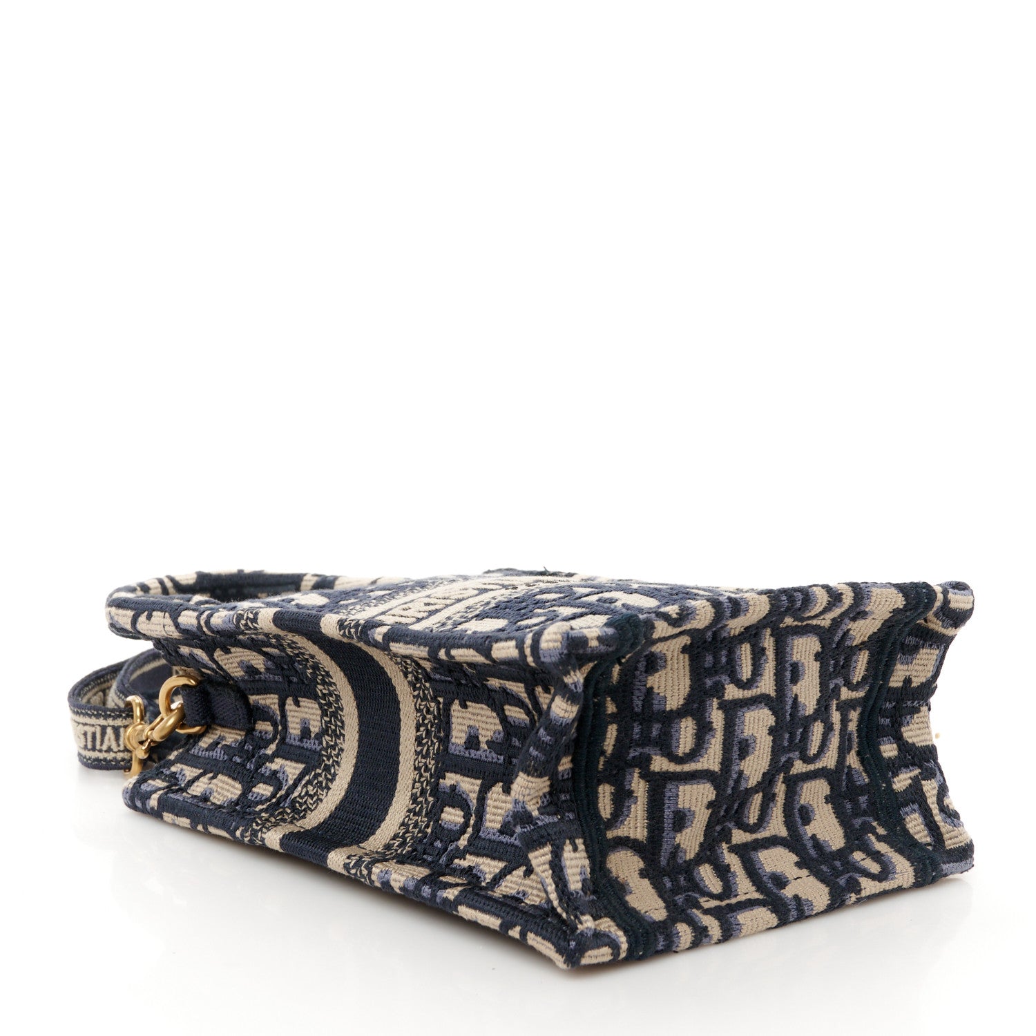 Christian Dior Oblique Mini Book Tote Phone Bag Blue 4 of 10