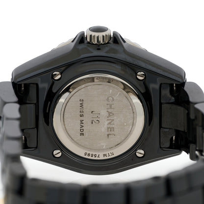 Chanel Stainless Steel Ceramic 33mm J12 Quartz Watch Black 4 of 4