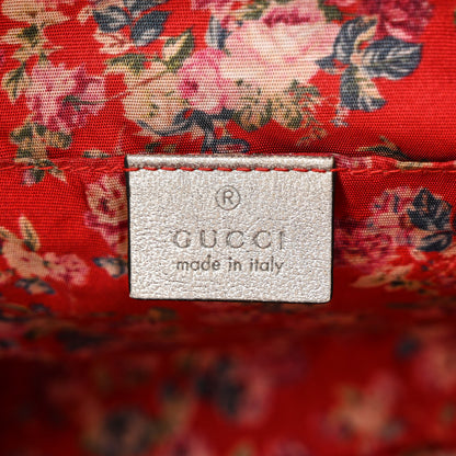 Gucci Laminated Nappa Web Trapuntata Small GG Shoulder Bag Argento 6 of 12