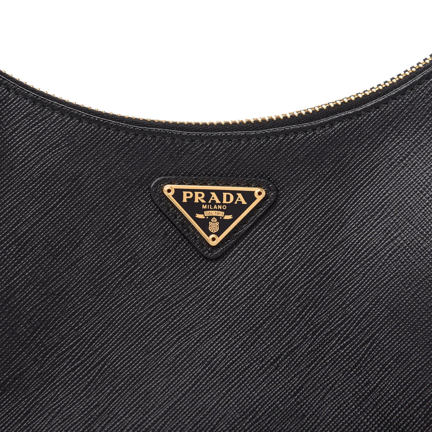Prada Saffiano Lux Re-Edition 2005 Shoulder Bag Black 10 of 13
