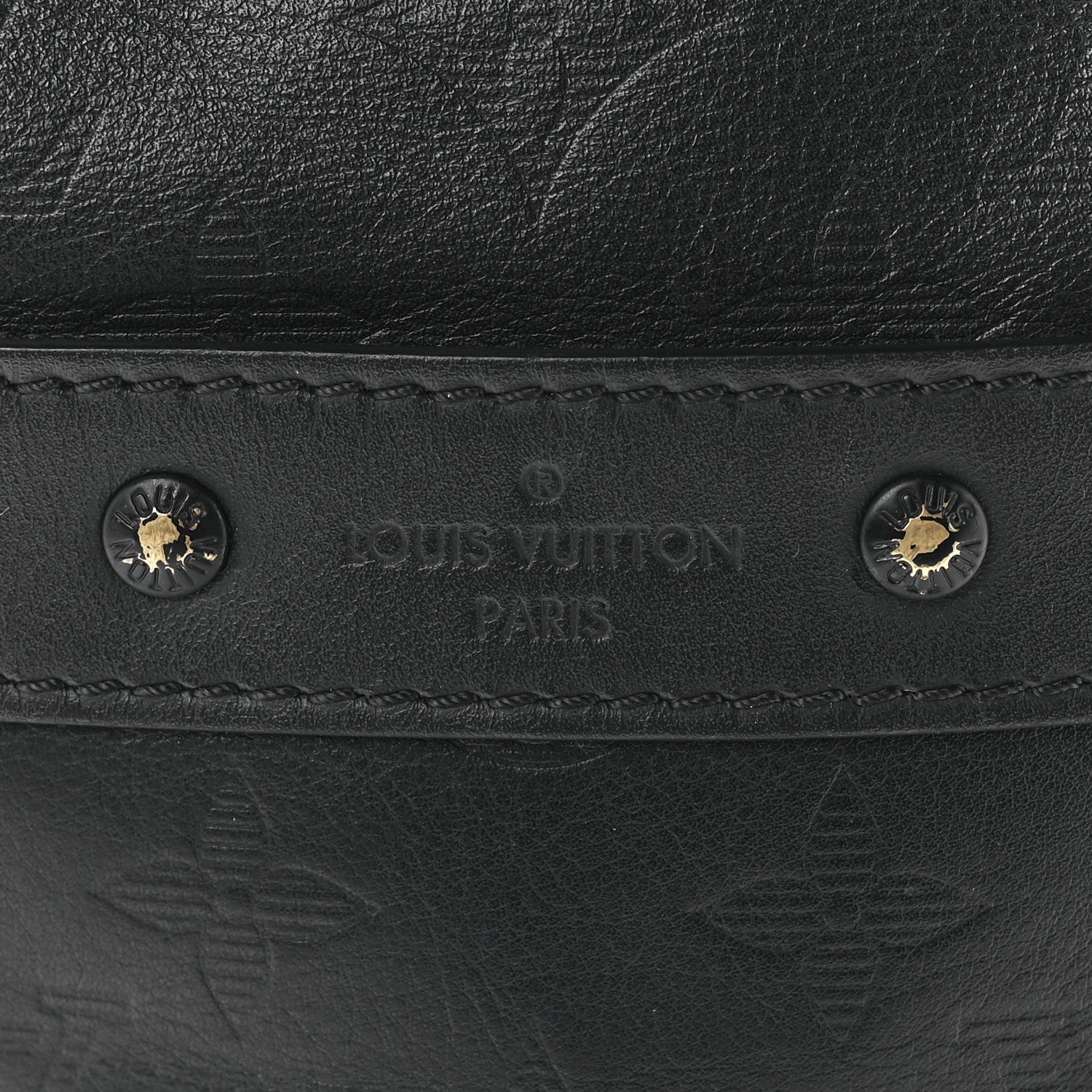 Louis Vuitton Calfskin Monogram Shadow Danube PM Black 8 of 12