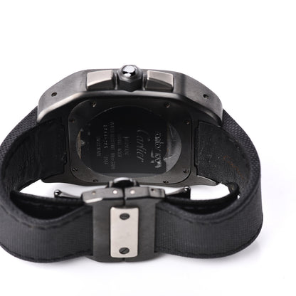 Cartier ADLC Titanium Nylon 41mm Santos 100 Chronograph Automatic Watch Black 5 of 6