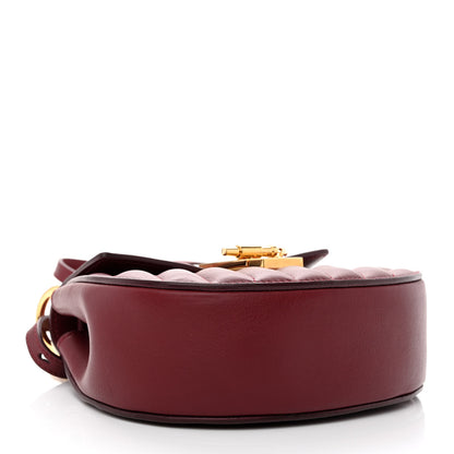 Chloe Calfskin Quilted Mini Drew Bijou Shoulder Bag Dahlia Red 4 of 10