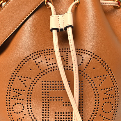 Fendi Vitello Grace F is Fendi Stamp Patch Perforated Small Mon Tresor Bucket Bag Nocciola 7 of 9
