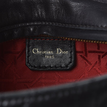Christian Dior Lambskin Cannage Medium Lady Dior Black 6 of 7
