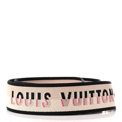 Louis Vuitton Jacquard Speedy Bandouliere 20 Shoulder Strap Black 2 of 4