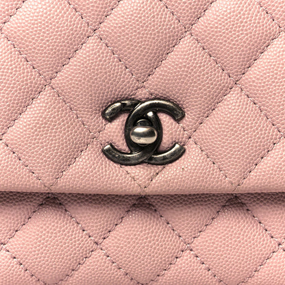 Chanel Caviar Quilted Mini Coco Handle Flap Light Pink 9 of 12