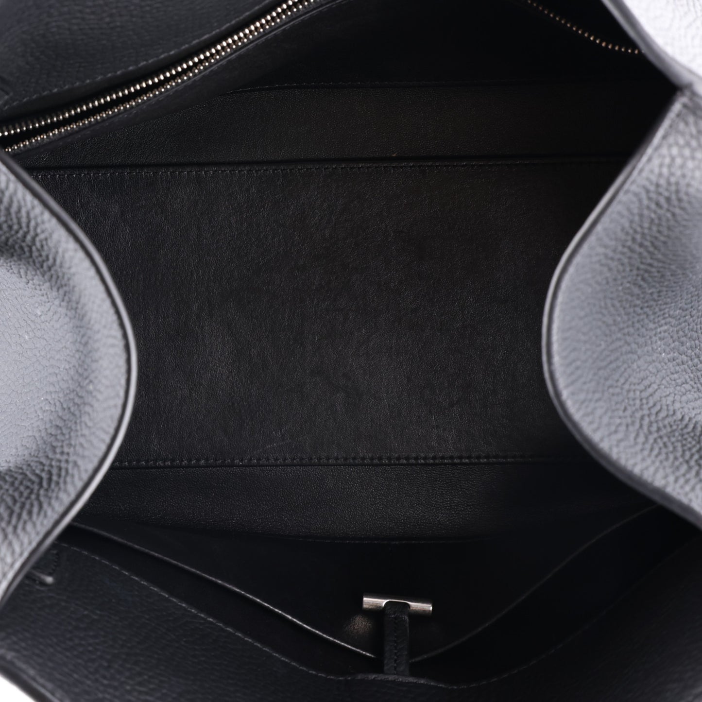 Matte Grained Calfskin Margaux Shoulder 12 Black