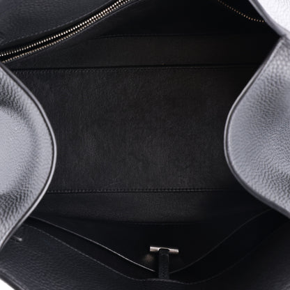 The Row Matte Grained Calfskin Margaux Shoulder 12 Black 4 of 8