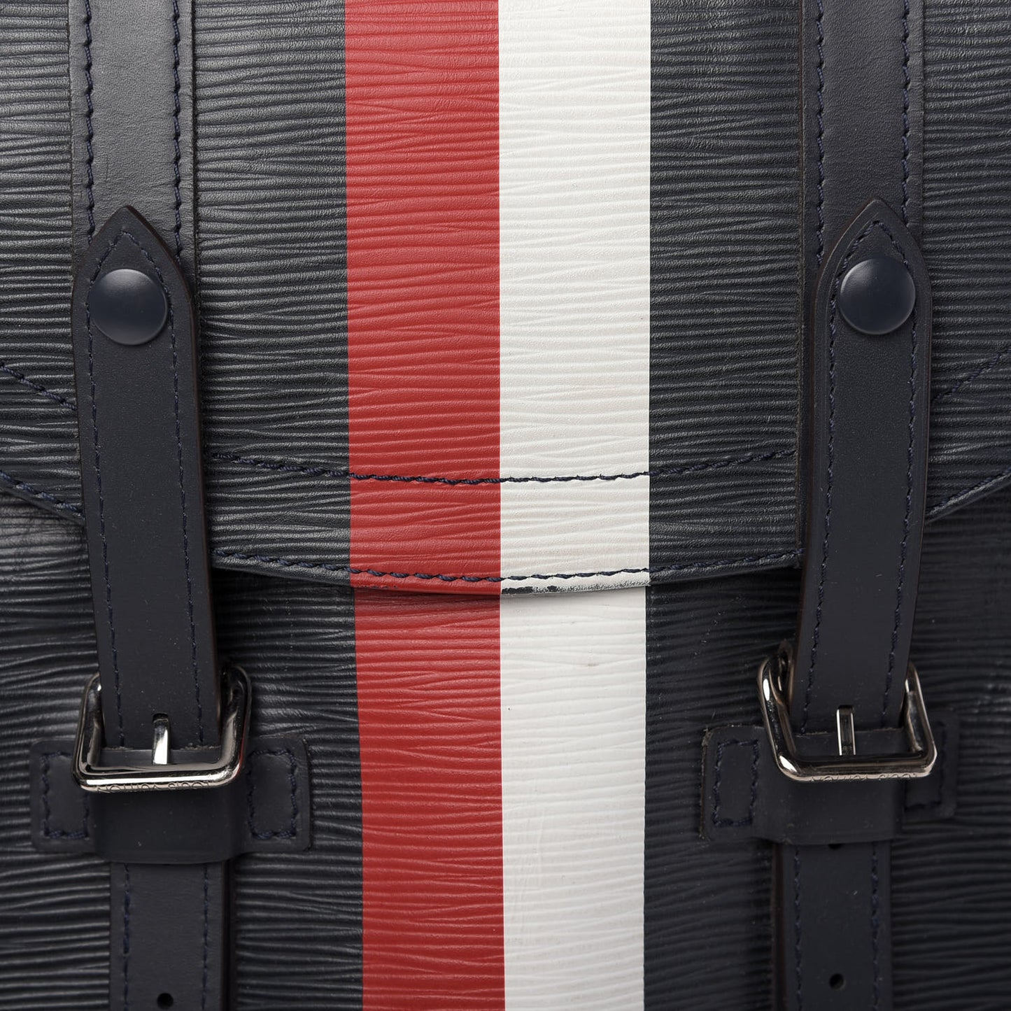 Epi Christopher Backpack Navy Stripes