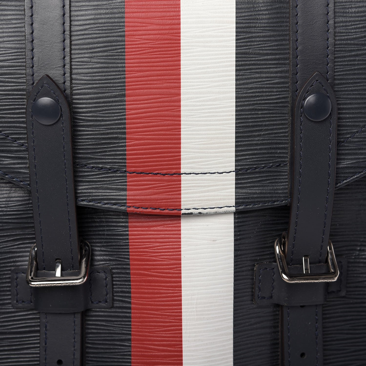 Louis Vuitton Epi Christopher Backpack Navy Stripes 12 of 12