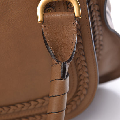Chloe Calfskin Braided Medium Marcie Satchel Nut 14 of 17