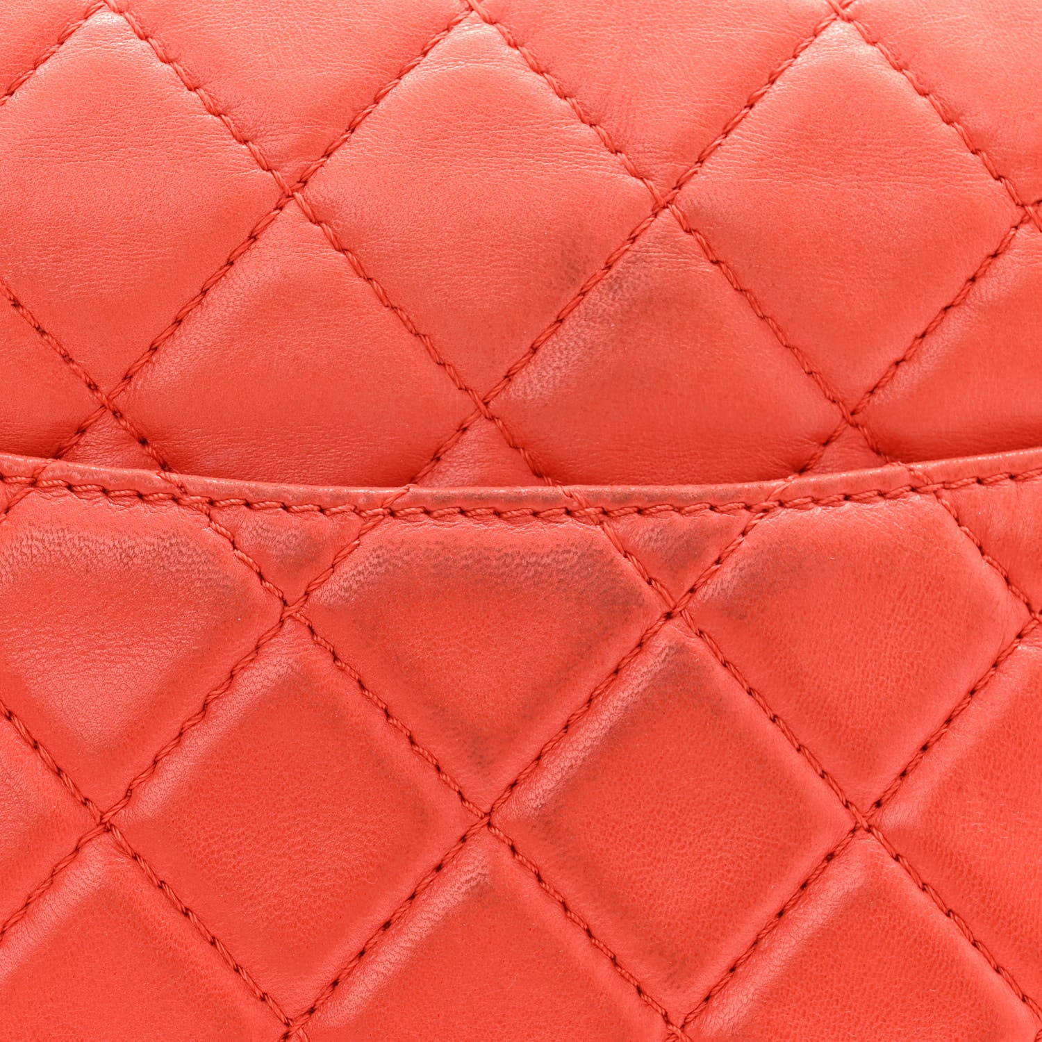Chanel Lambskin Quilted XL Maxi Single Flap Red 11 of 15