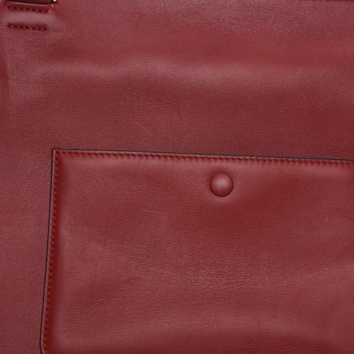 Smooth Calfskin Medium Edge Shoulder Bag Red