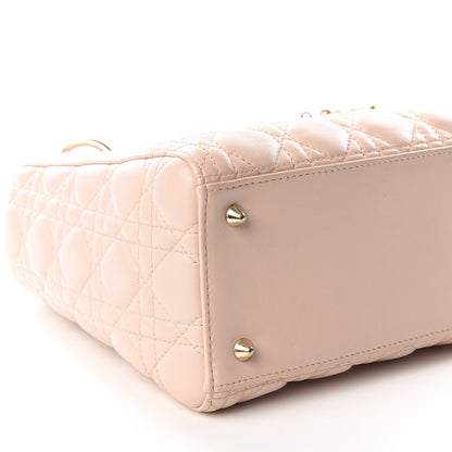 Christian Dior Lambskin Cannage Medium Lady Dior Light Pink 5 of 10