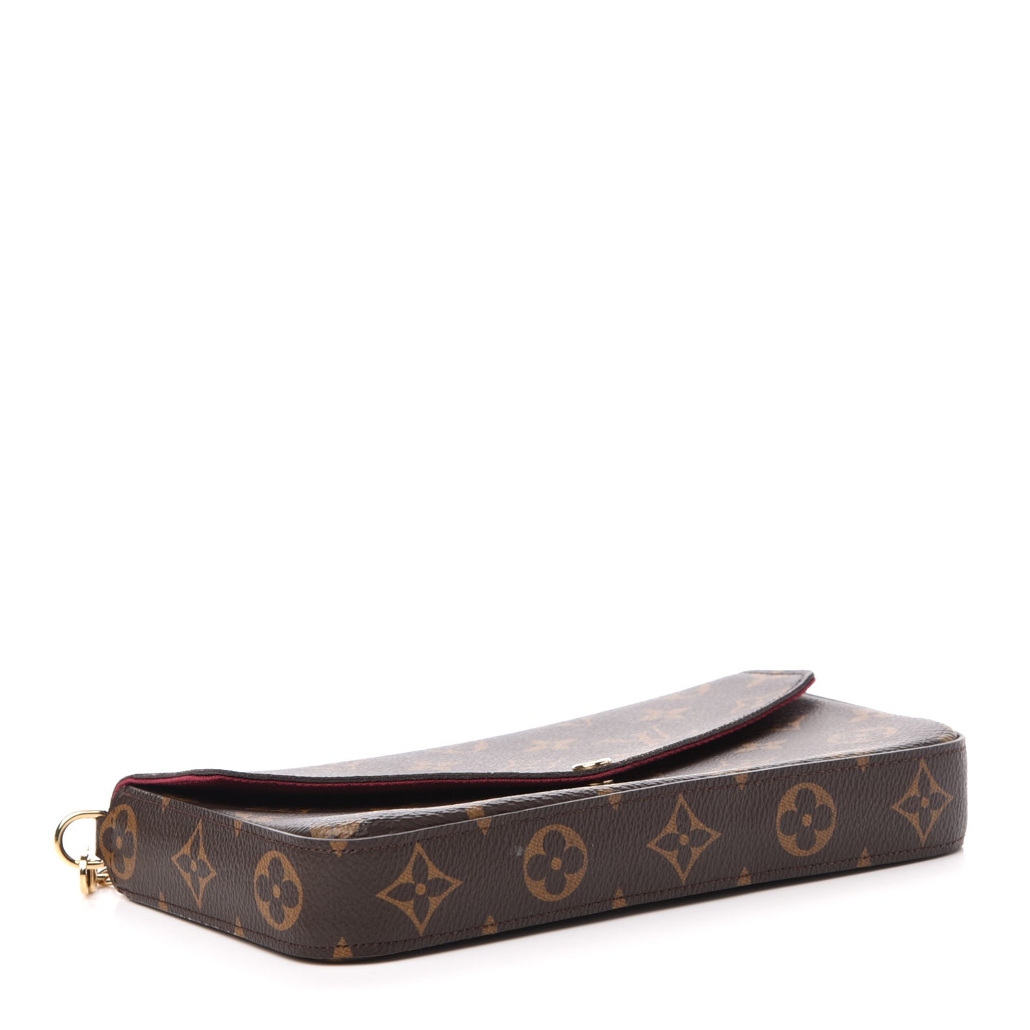 Monogram Pochette Felicie Chain Wallet Fuchsia