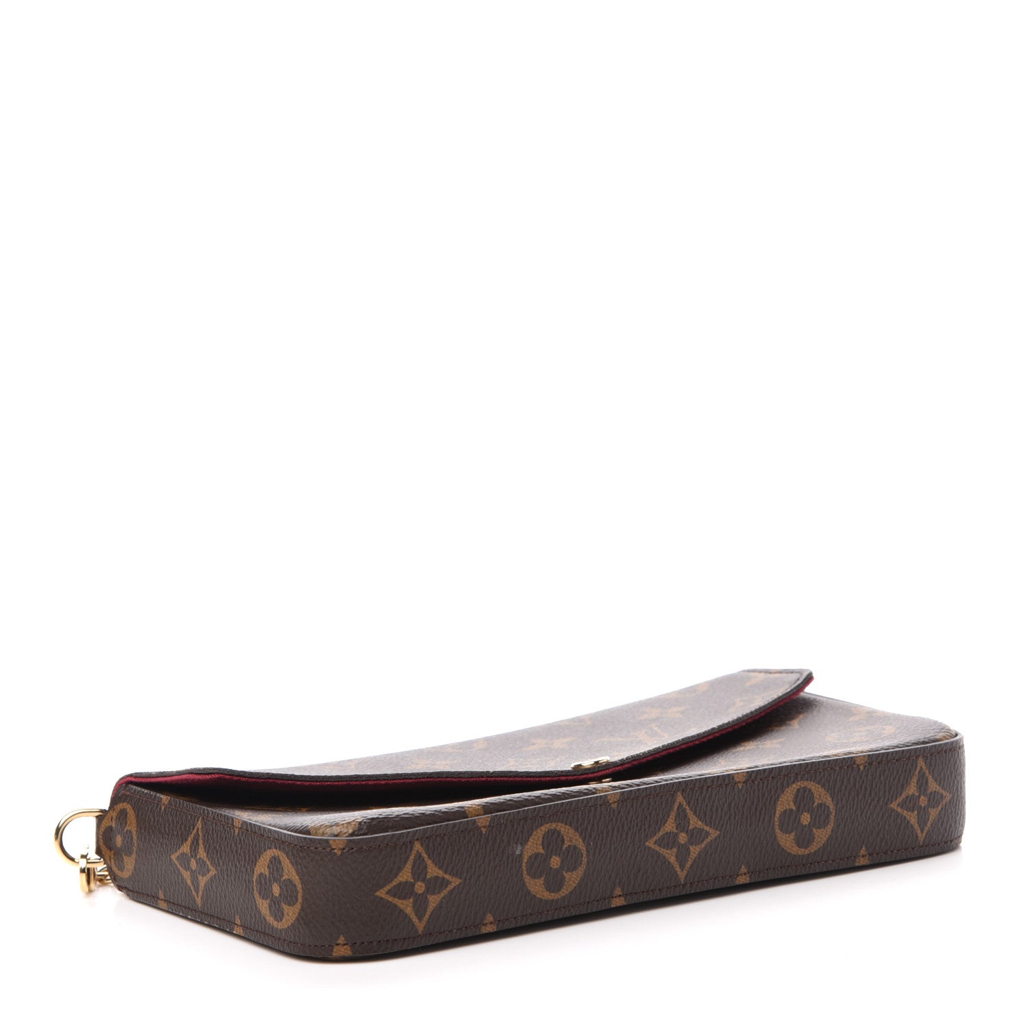 Louis Vuitton Monogram Pochette Felicie Chain Wallet Fuchsia 4 of 10