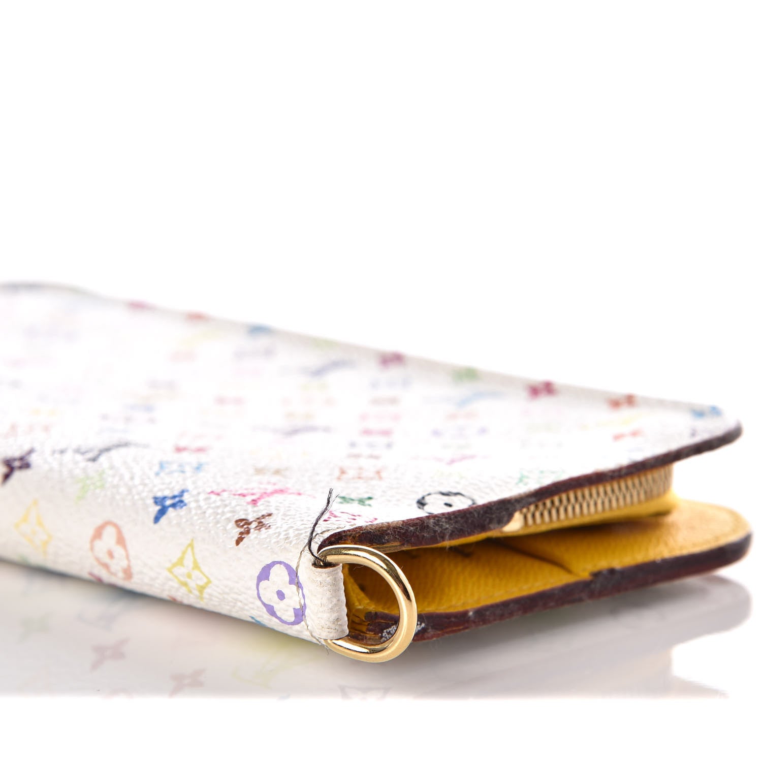 Louis Vuitton Monogram Multicolor Insolite Wallet White Citron 5 of 9