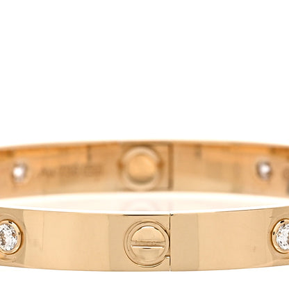 Cartier 18K Yellow Gold 10 Diamond LOVE Bracelet 17 3 of 8