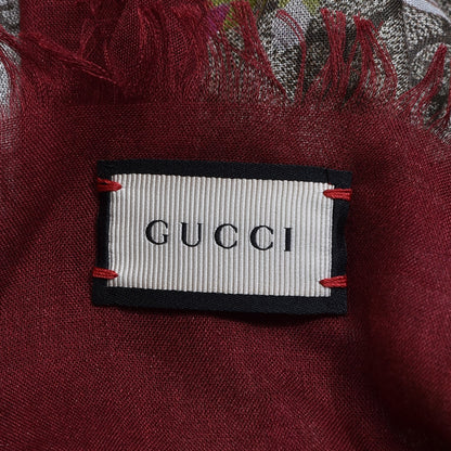 Gucci Modal Silk GG Monogram Gery Square Scarf Lacquer Light Brown 5 of 5