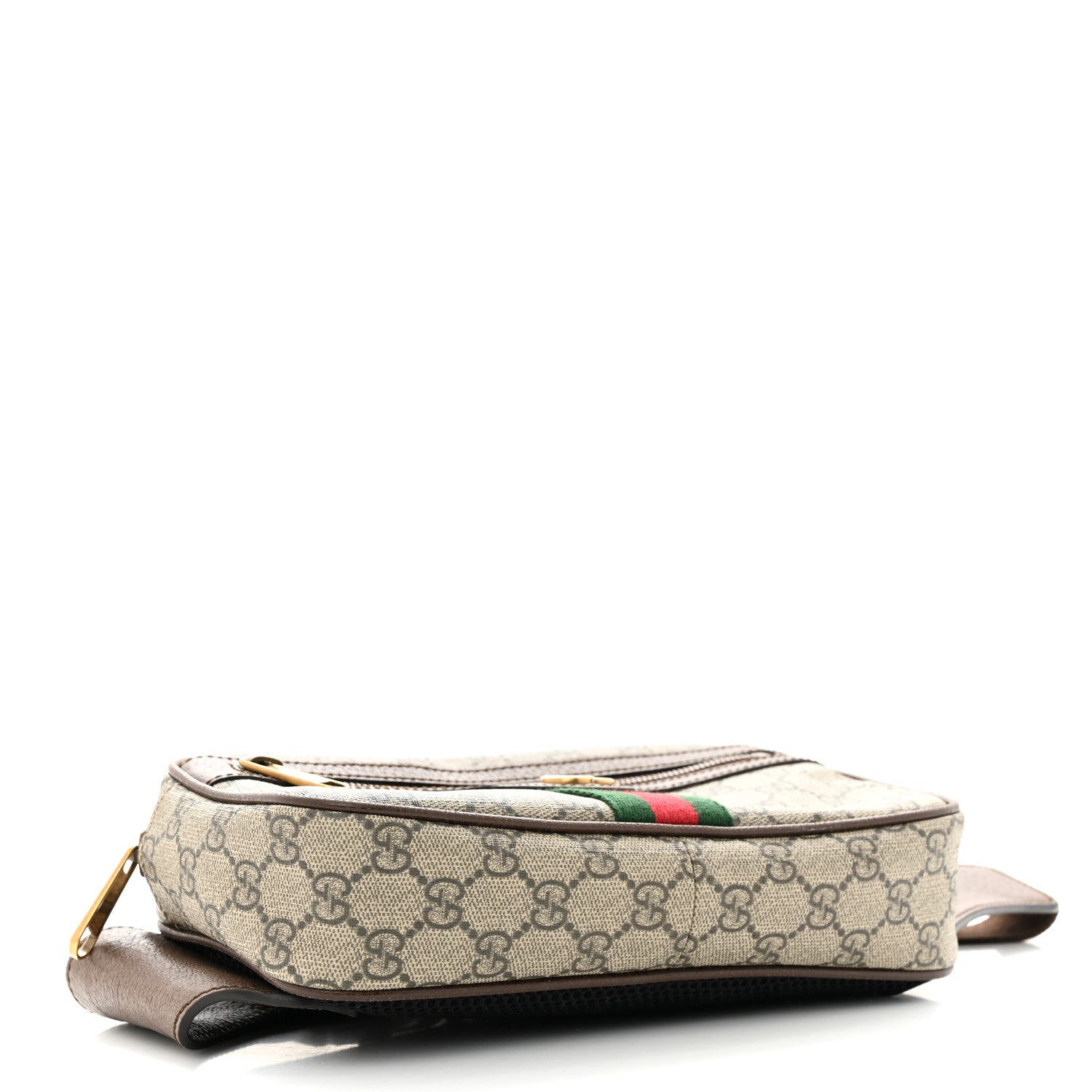 Gucci Soft GG Supreme Monogram Medium Ophidia Belt Bag Dark Brown 4 of 12