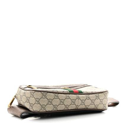 Gucci Soft GG Supreme Monogram Medium Ophidia Belt Bag Dark Brown 4 of 12