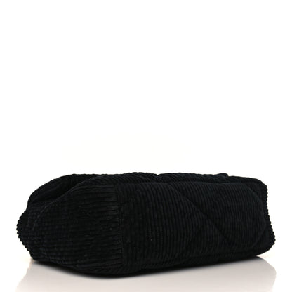 Chanel Corduroy Quilted Medium Chanel 19 Flap Black 4 of 9