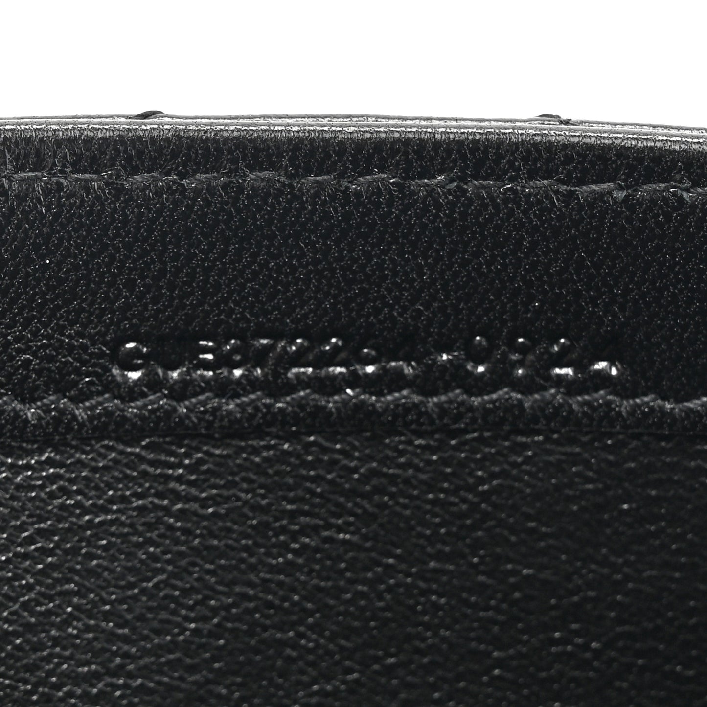 Calfskin Matelasse Chevron Monogram Flap Wallet Black