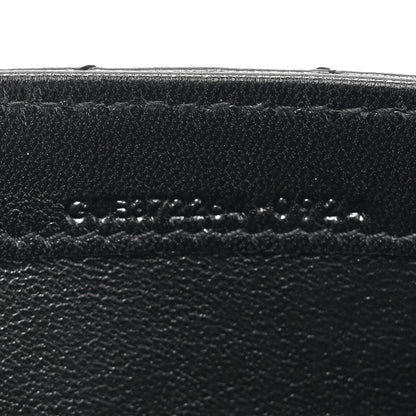 Saint Laurent Calfskin Matelasse Chevron Monogram Flap Wallet Black 8 of 11