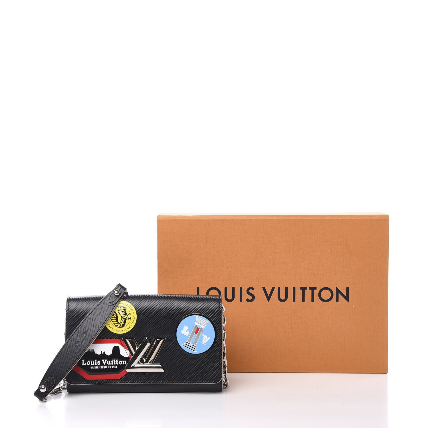 Louis Vuitton Epi World Tour Twist Chain Wallet Black 9 of 9
