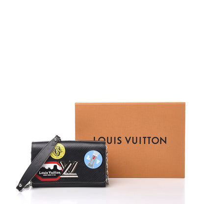 Louis Vuitton Epi World Tour Twist Chain Wallet Black 9 of 9
