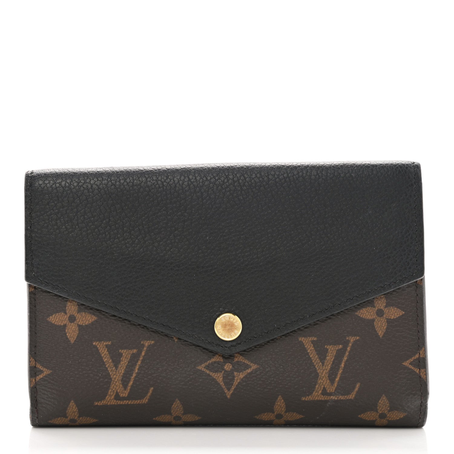 Louis Vuitton Monogram Pallas Compact Wallet Black 1 of 9