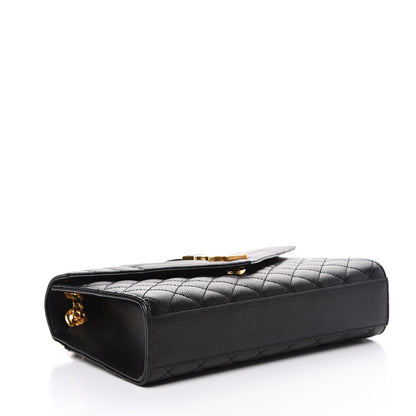 Saint Laurent Grain De Poudre Textured Mixed Matelasse Triquilt Medium Monogram Satchel Black 3 of 9