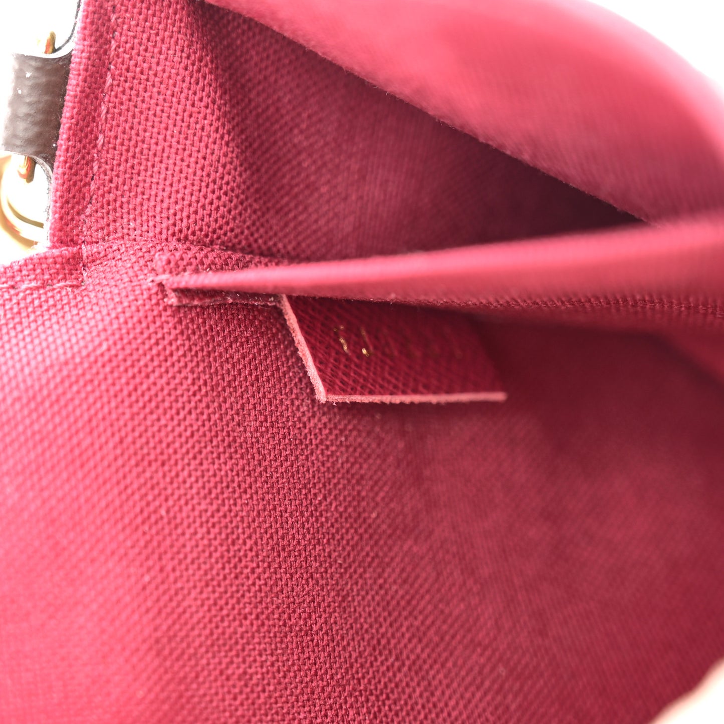 Monogram Pochette Felicie Chain Wallet Fuchsia