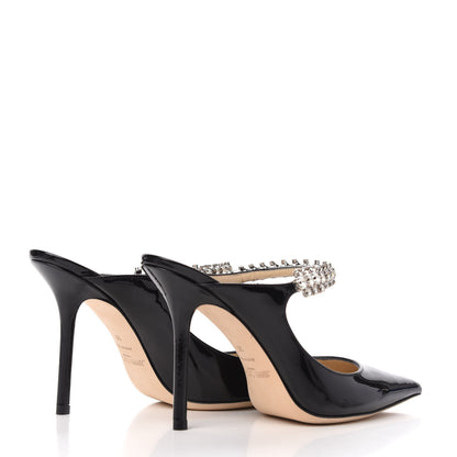 Jimmy Choo Patent Crystal Bing 100 Pumps 36 Black 4 of 8