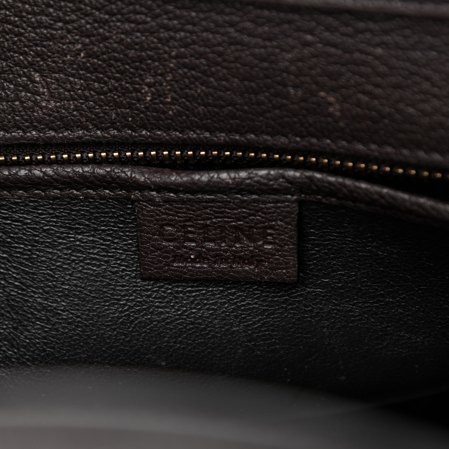 Celine Goatskin Nano Luggage Dark Taupe 6 of 10