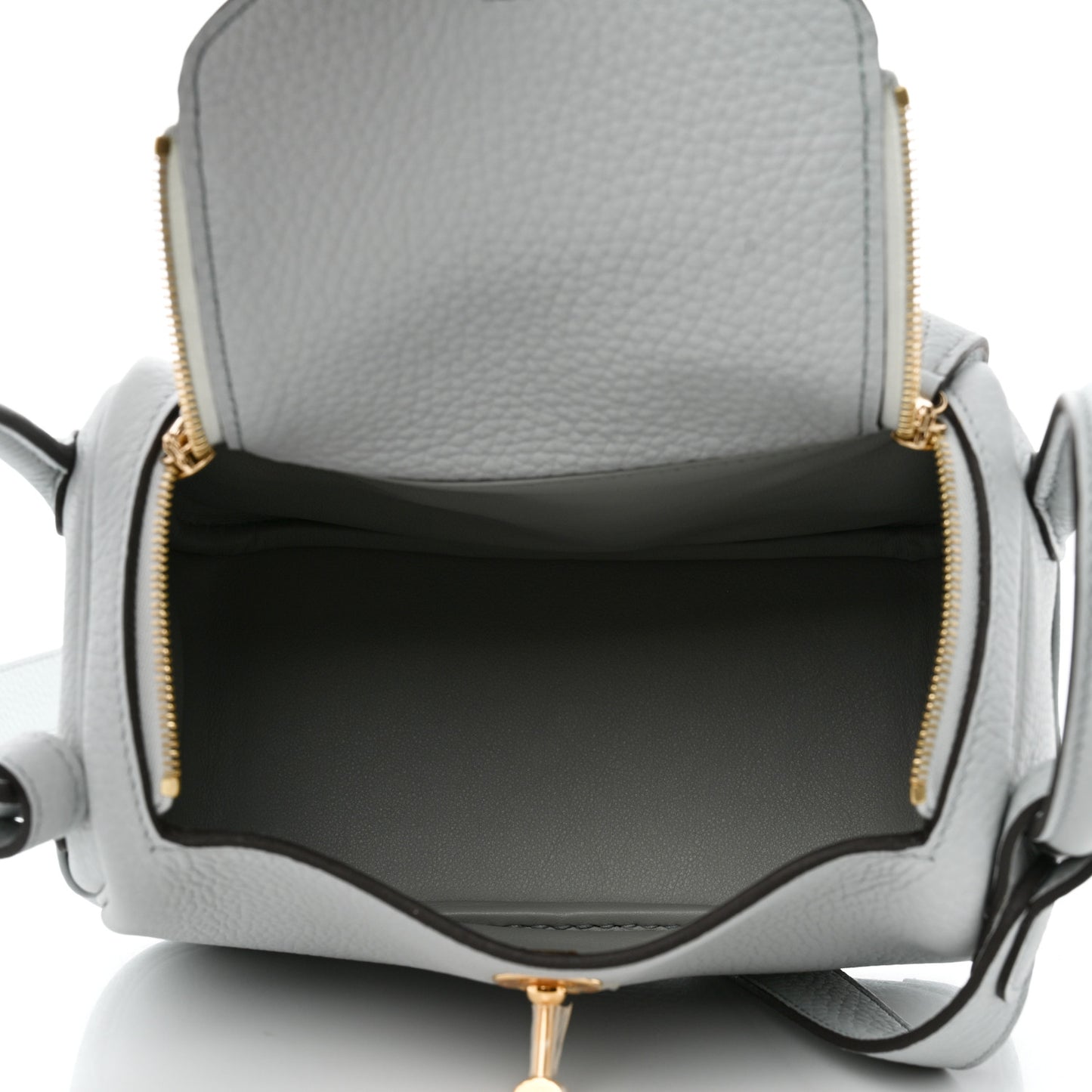 Taurillon Clemence Mini Lindy 20 Bleu Pale