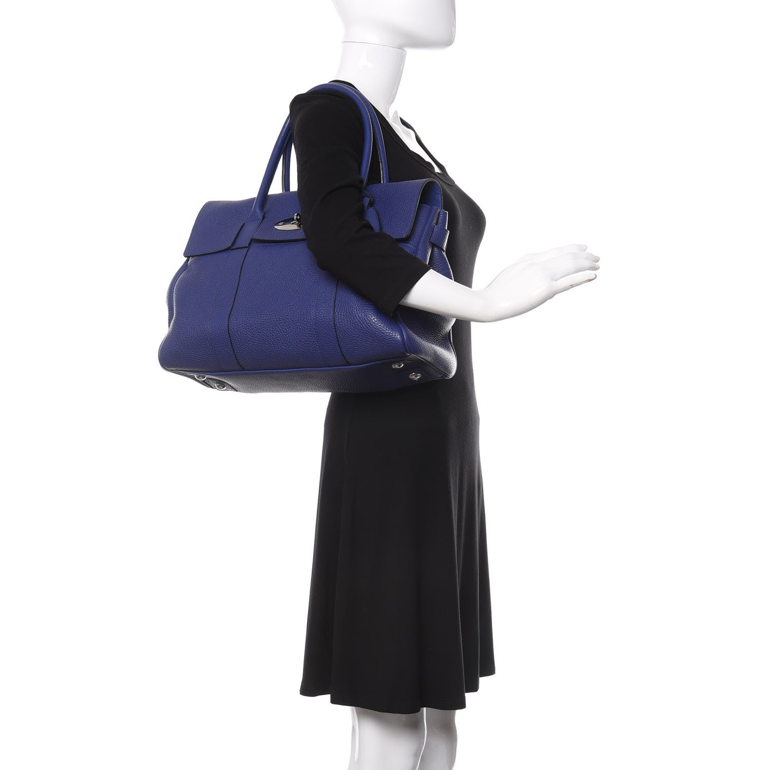 Mulberry Soft Grain Leather Bayswater Indigo 2 of 12