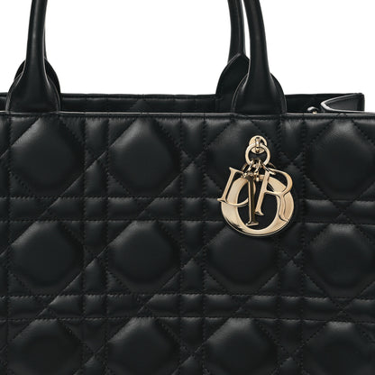 Christian Dior Calfskin Macro Cannage Medium Book Tote Black 7 of 10